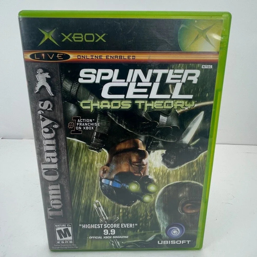 Tom Clancy's Splinter Cell Chaos Theory (Microsoft Xbox) Complete W/ Manual